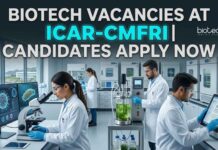 ICAR-CMFRI Recruitment 2026: JRF & Project Assistant Biotech Vacancies Biotech Vacancies at ICAR-CMFRI | Apply Now