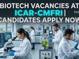 ICAR-CMFRI Recruitment 2026: JRF & Project Assistant Biotech Vacancies Biotech Vacancies at ICAR-CMFRI | Apply Now