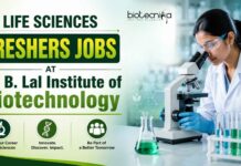 Freshers Hiring: Life Science Vacancy at Dr. B. Lal Institute of Biotechnology Life Sciences Freshers Jobs at Dr. B. Lal Institute of Biotechnology