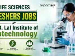 Life Sciences Freshers Jobs at Dr. B. Lal Institute of Biotechnology