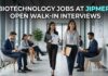 Biotechnology Jobs at JIPMER | Candidates Attend The Walk-in