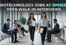 JIPMER Biotech & Biochemistry Vacancy 2026 – Walk-In Interview Biotechnology Jobs at JIPMER | Candidates Attend The Walk-in
