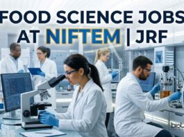 Food Science Jobs at NIFTEM | JRF | Apply Now