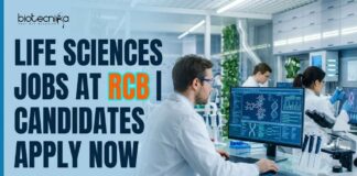 Life Sciences Jobs at RCB | Candidates Apply Now