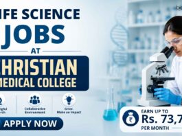 Life Science Jobs at Christian Medical College | Apply Now