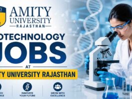 Biotechnology Jobs at Amity University | Candidates Apply Now