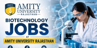 Amity University Project Associate Job 2026 – Biotech, Microbiology, Biochem & Bioinformatics Eligible Biotechnology Jobs at Amity University | Candidates Apply Now