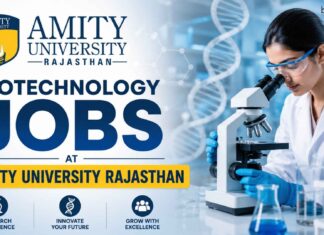 Amity University Project Associate Job 2026 – Biotech, Microbiology, Biochem & Bioinformatics Eligible Biotechnology Jobs at Amity University | Candidates Apply Now