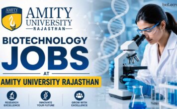 Amity University Project Associate Job 2026 – Biotech, Microbiology, Biochem & Bioinformatics Eligible Biotechnology Jobs at Amity University | Candidates Apply Now
