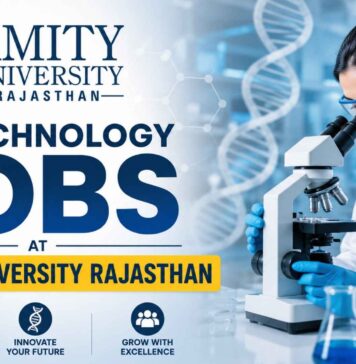 Amity University Project Associate Job 2026 – Biotech, Microbiology, Biochem & Bioinformatics Eligible Biotechnology Jobs at Amity University | Candidates Apply Now