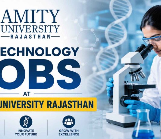 Biotechnology Jobs at Amity University | Candidates Apply Now