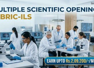 Earn Upto Rs.2,09,200/- Salary /Month | Multiple Scientific Openings at BRIC-ILS Multiple Scientific Openings at BRIC-ILS | Apply Now