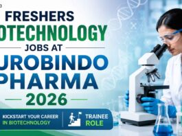 Biotech Freshers Job at Aurobindo Pharma | Candidates Apply Now