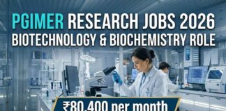 Biotechnology Jobs at PGIMER | Candidates Apply Now