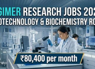Upto ₹80,400 per month PGIMER Research Jobs 2026 : Biotechnology & Biochemistry Candidates Apply Biotechnology Jobs at PGIMER | Candidates Apply Now