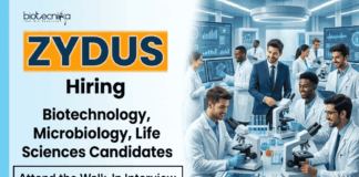 Life Sciences Jobs at Zydus – Attend the Walk-In Interview Life Sciences Jobs at Zydus Lifesciences Ahmedabad: Explore Zydus Career opportunities in Vaccine Manufacturing, QC, and Biotech Roles.