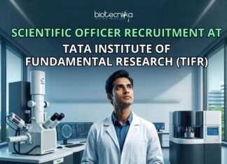 ₹1,18,110 Salary! Scientific Officer Recruitment At Tata Institute of Fundamental Research (TIFR) ₹1,18,110 Salary! Scientific Officer Recruitment At Tata Institute of Fundamental Research (TIFR). Latest Life Science Jobs 2026