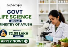 ₹2.09 Lakh Salary Govt Jobs at Ministry of AYUSH for Life Science Candidates | Apply Now ₹2.09 Lakh Salary Govt Jobs at Ministry of AYUSH for Life Science Candidates Apply Now