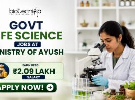 ₹2.09 Lakh Salary Govt Jobs at Ministry of AYUSH for Life Science Candidates | Apply Now ₹2.09 Lakh Salary Govt Jobs at Ministry of AYUSH for Life Science Candidates Apply Now