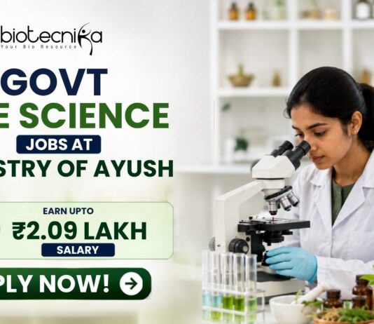 ₹2.09 Lakh Salary Govt Jobs at Ministry of AYUSH for Life Science Candidates Apply Now