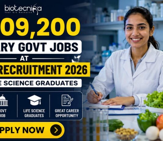 ₹2,09,200 Salary Govt Jobs at FSSAI Recruitment 2026 for Life Science Graduates FSSAI Careers 2026 announced Group A & C vacancies including Joint Director Job. Apply now for a Govt Life Science Job and explore opportunities for life science graduates
