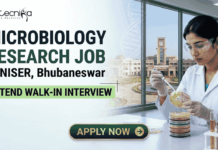 ₹30,000/Month Microbiology Research Job at NISER | Attend Walk-In Interview ₹30,000Month Microbiology Research Job at NISER Attend Walk-In Interview