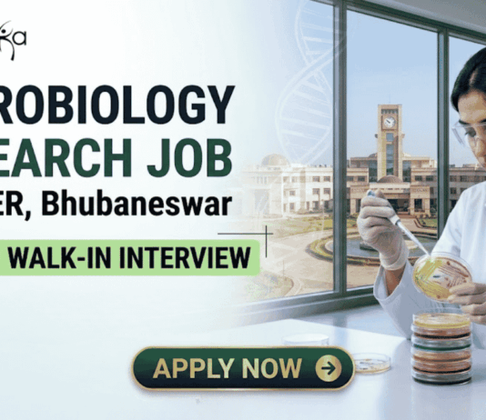 ₹30,000Month Microbiology Research Job at NISER Attend Walk-In Interview