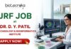₹37,000 + HRA Junior Research Fellow Job at Dr. D. Y. Patil Biotechnology and Bioinformatics Institute