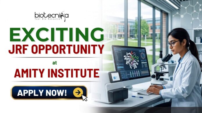₹42,000Month Junior Research Fellow Job At Amity Institute Apply for a Junior Research Fellow Job at Amity Institute of Neuropsychology & Neurosciences. Life Science Jobs in 2026