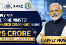 ₹5 Crore Research Grant Alert! Apply for The Prime Minister Research Chair (PMRC) Scheme 2026 ₹5 Crore Research Grant Alert! Apply for The Prime Minister Research Chair (PMRC) Scheme 2026 (1)