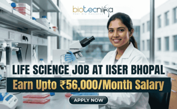 ₹56,000/Month Salary Life Science Job at IISER Bhopal | Application Invited! ₹56,000/Month Salary Life Science Job at IISER Bhopal | Application Invited!
