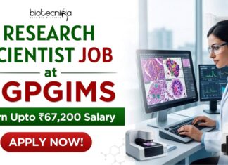 ₹67,200 Salary Project Research Scientist Job at SGPGIMS – Apply Online Here Apply for SGPGIMS Careers Project Research Scientist Job with salary up to ₹67,200 per month. Life Science Research Job