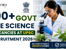 190+ Govt Life Science Vacancies at UPSC Recruitment 2026 | Apply Online 190+ Govt Life Science Job Vacancies at UPSC | Apply Online