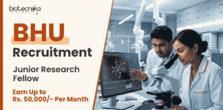 Govt Microbiology Research Jobs at BHU – Earn Up to Rs. 50,000/- Per Month BHU Recruitment for Junior Research Fellow positions. Apply for Microbiology Research Jobs & Gain Experience in Leading Life Science Projects.