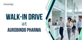 Walk-In Drive for Fermentation Roles. Biotechnology Candidates Jobs in Production under Aurobindo Careers.