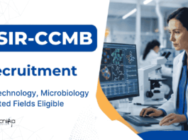 Apply for Research Jobs through CCMB Recruitment 2026 and Explore Biotechnology Career Opportunities in Govt Institute.