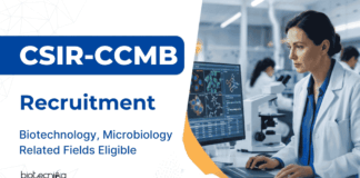 Apply for Research Jobs through CCMB Recruitment 2026 and Explore Biotechnology Career Opportunities in Govt Institute.