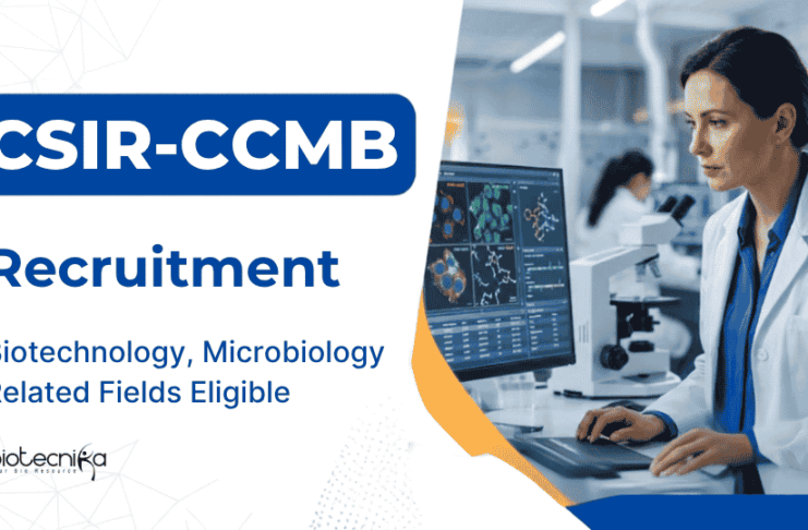 Govt Research Jobs at CCMB | Attend the Walk-In Interview Apply for Research Jobs through CCMB Recruitment 2026 and Explore Biotechnology Career Opportunities in Govt Institute.