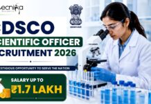 CDSCO Scientific Officer Recruitment 2026 | Salary Up to ₹1.7 Lakh – Apply Now CDSCO Scientific Officer Recruitment 2026 Salary Up to ₹1.7 Lakh – Apply Now