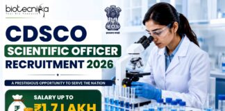 CDSCO Scientific Officer Recruitment 2026 Salary Up to ₹1.7 Lakh – Apply Now