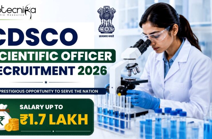 CDSCO Scientific Officer Recruitment 2026 | Salary Up to ₹1.7 Lakh – Apply Now CDSCO Scientific Officer Recruitment 2026 Salary Up to ₹1.7 Lakh – Apply Now