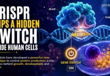 New CRISPR Method Helps Scientists Control Protein Production in Cells CRISPR Flips a Hidden Switch Inside Human Cells