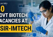 40 Govt Biotech Vacancies at CSIR-IMTECH | Research Careeers | Apply Now Multiple Govt Biotech Vacancies at CSIR-IMTECH