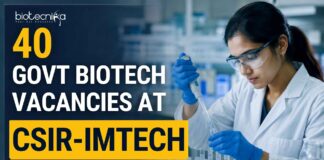 40 Govt Biotech Vacancies at CSIR-IMTECH | Research Careeers | Apply Now Multiple Govt Biotech Vacancies at CSIR-IMTECH