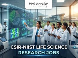 CSIR-NIIST Life Science Research Jobs 2026 | Walk-in Interview | Don’t Miss This Opportunity! CSIR-NIIST Life Science Research Jobs 2026 | Walk-in Interview | Don't Miss This Opportunity!