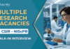 CSIR-NIScPR Recruitment 2026 - Multiple Life Sciences Vacancies. Candidates Seeking Research Jobs Attend the Walk-in Interview.