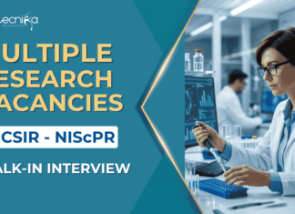 Multiple Life Sciences Vacancies at CSIR | Walk-In Interview CSIR-NIScPR Recruitment 2026 - Multiple Life Sciences Vacancies. Candidates Seeking Research Jobs Attend the Walk-in Interview.