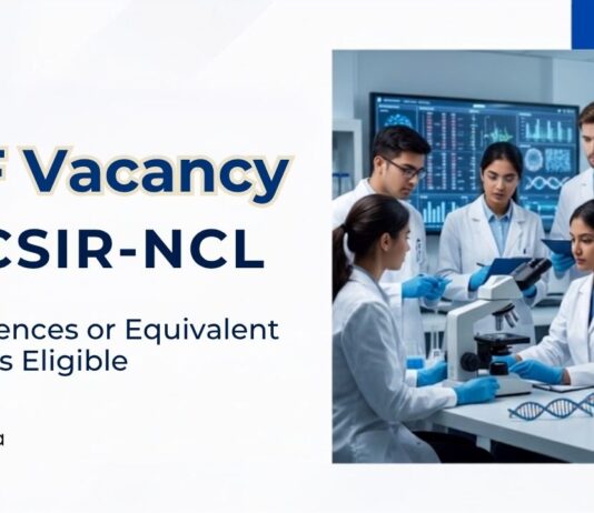 CSIR-NCL Recruitment 2026 for Junior Research Fellow positions under a DBT-funded project. Life Sciences Career Aspirants Apply Now.