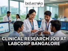 Clinical Research Job at Labcorp Bangalore