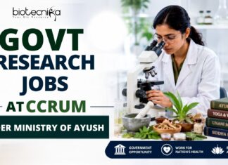 Earn Up to ₹1.78 Lakh/Month in Govt Research Jobs at CCRUM Under Ministry of AYUSH | Apply Now Earn Up to ₹1.78 Lakh/Month in Govt Research Jobs at CCRUM Under Ministry of AYUSH | Apply Now